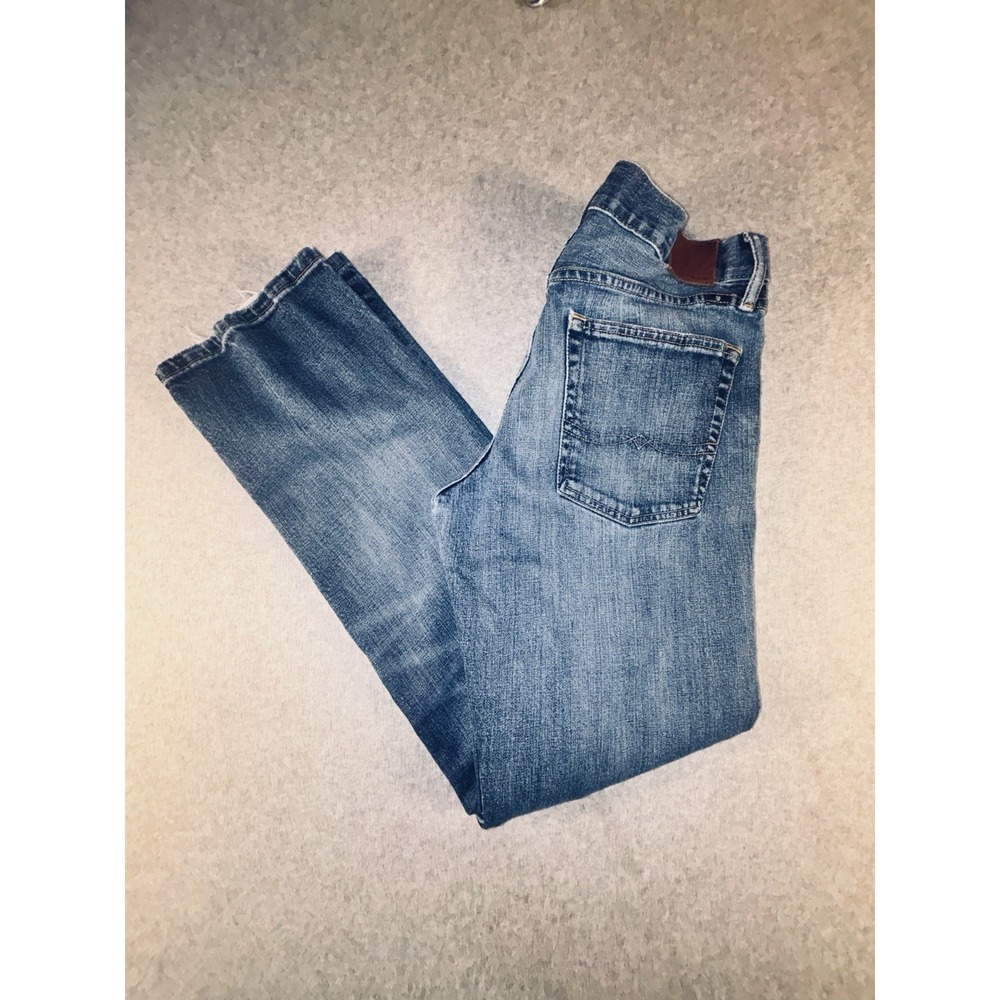 Lucky Brand Jeans Mens 32x32 Blue Medium Wash Denim Faded Straight Leg 3014